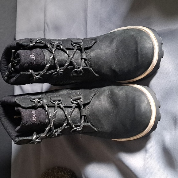 LL Bean Tek 2.5 Snow Boots Womens 9 Medium Black Leather Wedge D Ring 100g - Picture 3 of 7